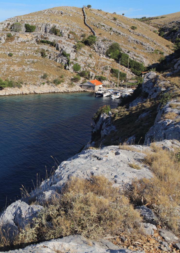Felsige Bucht im Kornati-Nationalpark